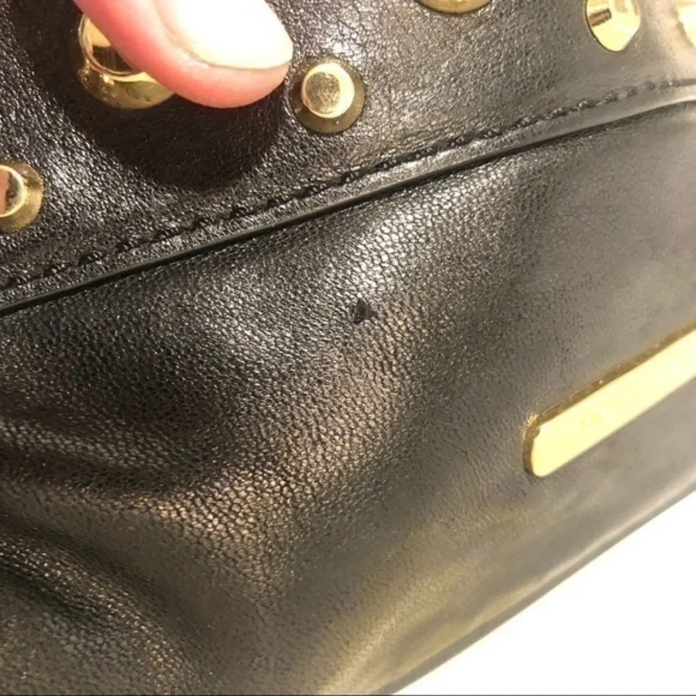 Michael kors leather studded mini bag wristlet